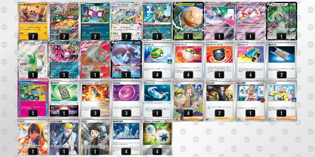 ガケガニ＋テラパゴスex型【シティリーグTOP16】