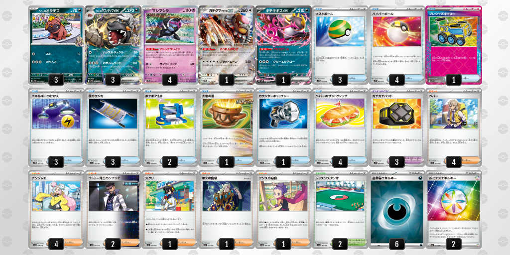 ペパーのマフィティフex＋レッスンスタジオ【ジムバトル優勝】